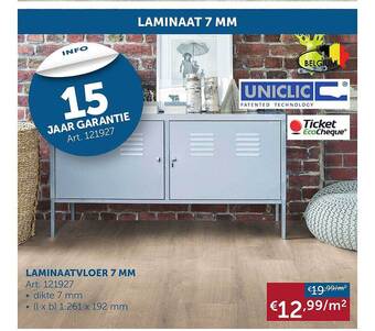 Zelfbouwmarkt Laminaatvloer 7 mm aanbieding