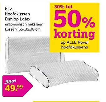 Leen Bakker Royal hoofdkussens aanbieding
