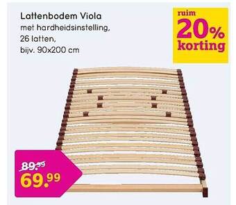 Leen Bakker Lattenbodem viola aanbieding