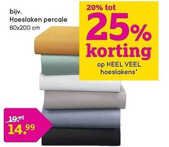 Leen Bakker Hoeslakens aanbieding