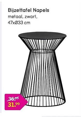 Leen Bakker Bijzettafel napels aanbieding