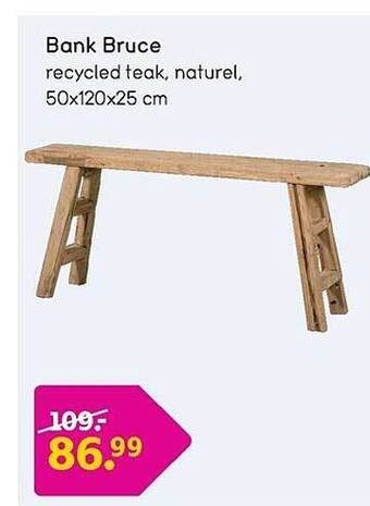 Leen Bakker Bank bruce aanbieding