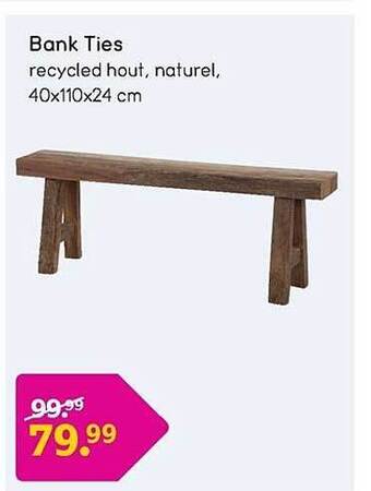 Leen Bakker Bank ties aanbieding