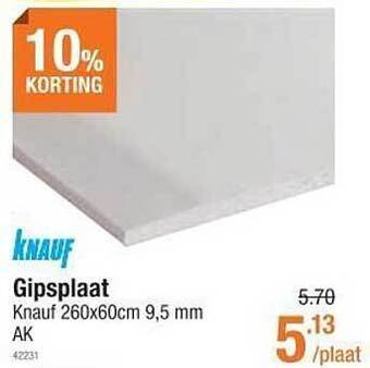 Knauf gipsplaat
