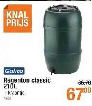 Cevo Galico regenton classic 210l aanbieding