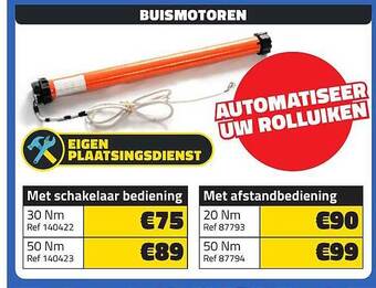 Bouwcenter Frans Vlaeminck Buismotoren aanbieding