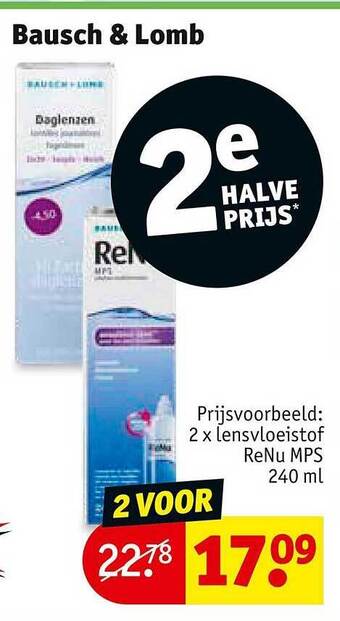 Kruidvat Bausch & lomb aanbieding