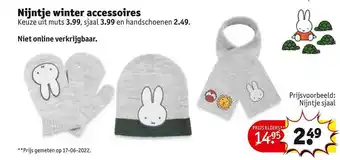 Kruidvat Nijntje winter accessoires aanbieding