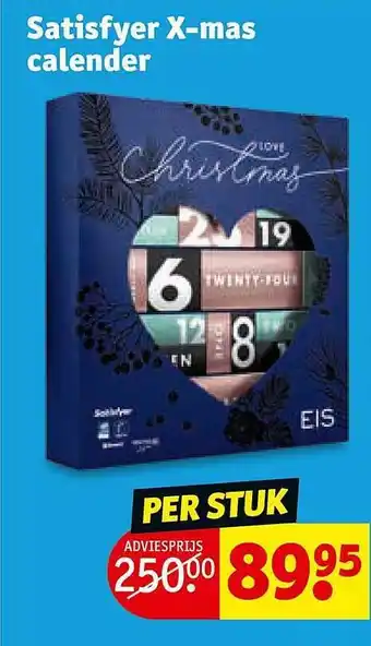 Kruidvat Satisfyer x-mas calender aanbieding