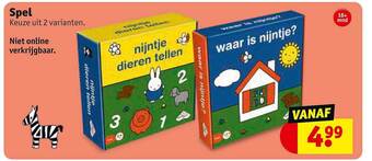 Kruidvat Spel aanbieding