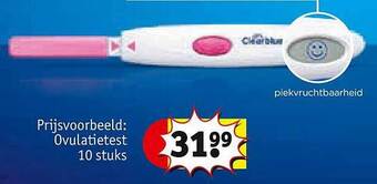 Kruidvat Ovulatietest 10 stuks aanbieding