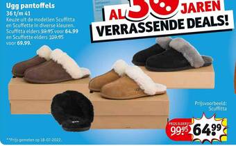 Kruidvat Ugg pantoffels aanbieding