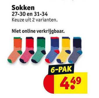 Kruidvat Sokken aanbieding