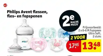 Kruidvat Philips avent flessen, fles- en fopspenen aanbieding