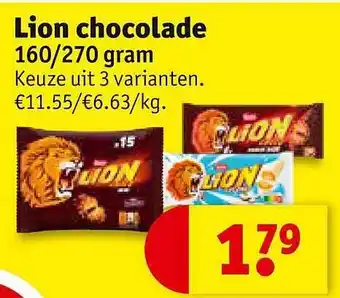 Kruidvat Lion chocolade aanbieding