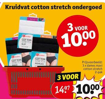 Kruidvat Kruidvat cotton stretch ondergoed aanbieding