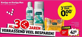 Kruidvat Kneipp en kneipp men aanbieding