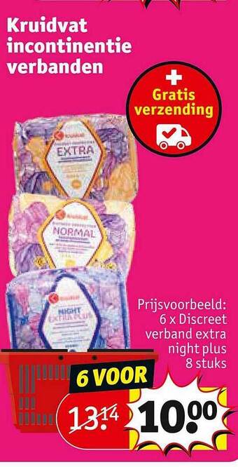 Kruidvat Kruidvat incontinentie verbanden aanbieding
