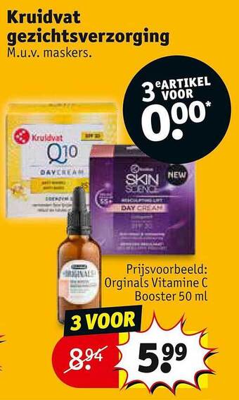 Kruidvat Kruidvat gezichtsverzorging aanbieding