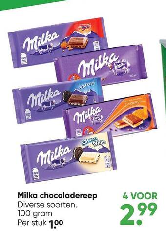 Big Bazar Milka chocoladereep aanbieding