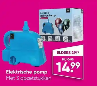 Big Bazar Elektrische pomp aanbieding