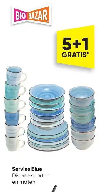 Servies blue