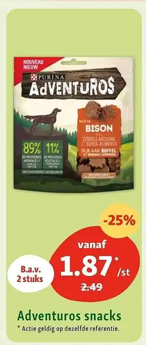 Maxi Zoo Adventuros snacks aanbieding