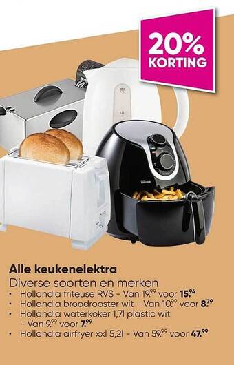 Big Bazar Alle keukenelektra aanbieding