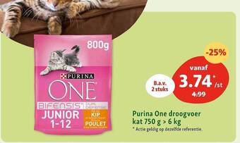 Maxi Zoo Purina one droogvoer kat aanbieding