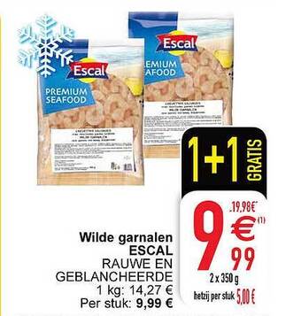 Cora Wilde garnalen escal aanbieding