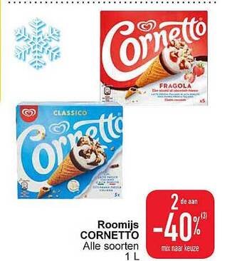 Roomijs cornetto