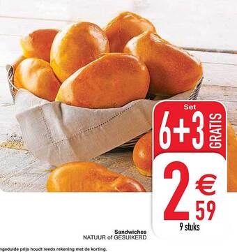Cora Sandwiches aanbieding