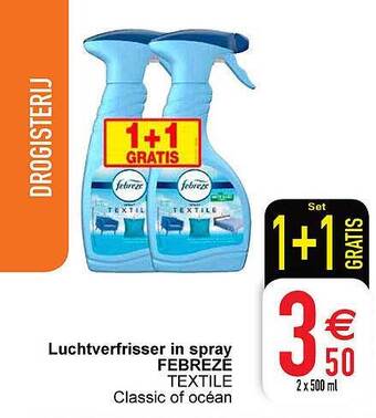 Cora Luchtverfrisser in spray febreze aanbieding