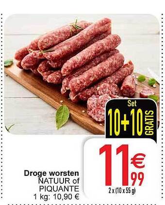 Cora Droge worsten aanbieding