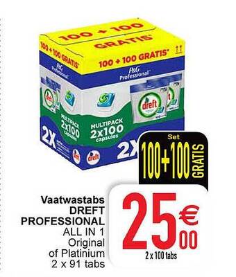 Cora Vaatwastabs dreft professional aanbieding