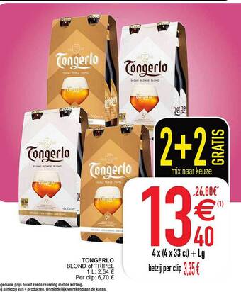 Cora Tongerlo blond of tripel aanbieding