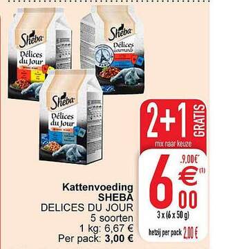 Cora Kattenvoeding sheba aanbieding
