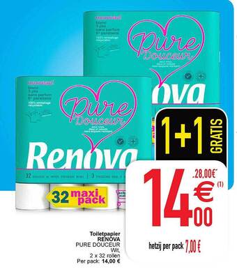 Cora Toiletpapier renova aanbieding