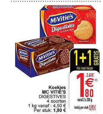 Cora Koekjes mc vitie's aanbieding