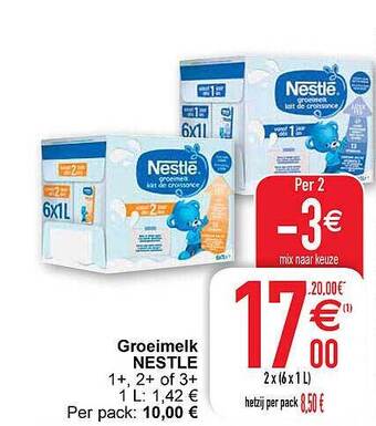 Cora Groeimelk nestle aanbieding