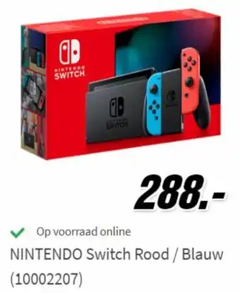 Nintendo Switch Rood/Blauw (10002207)