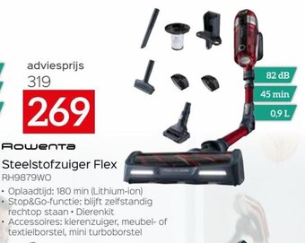 Selexion Rowenta Steelstofzuiger Flex RH9879WO aanbieding