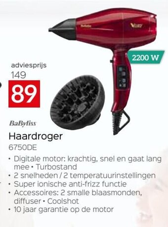 BaByliss Haardroger 6750DE