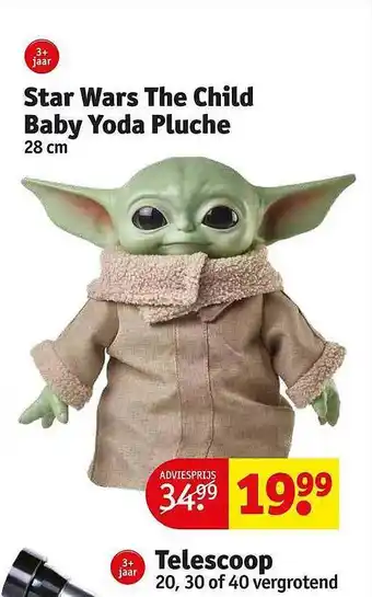 Kruidvat Star wars the child baby yoda pluche aanbieding