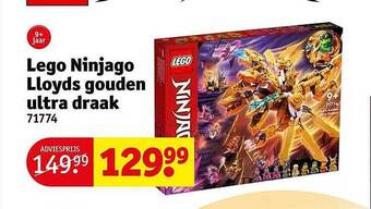 Kruidvat Lego ninjago llyods gouden ultra draak aanbieding