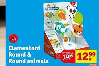 Kruidvat Clementoni round & round animals aanbieding