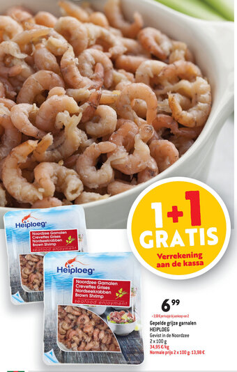 Gepelde grijze garnalen Heiploeg