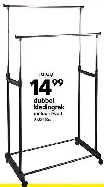 Dubbel kledingrek