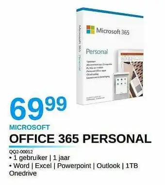 AUVA Microsoft office 365 personal qq2-00012 aanbieding
