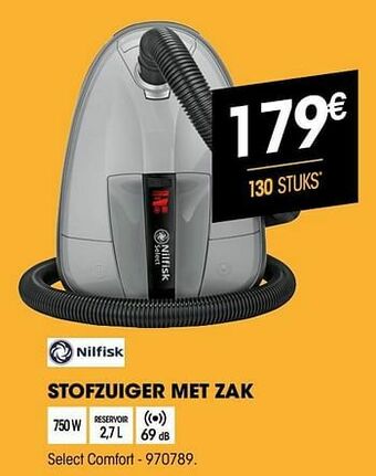 Nilfisk stofzuiger met zak